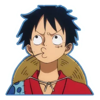 😉 Luffy One Piece anime, one piece, luffy, character, cartoon telegram sticker