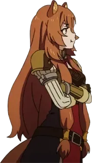 😒 Raphtalia The Rising of the Shield Hero Anime, Raphtalia, Fuchsmädchen, Isekai, Fantasy whatsapp sticker