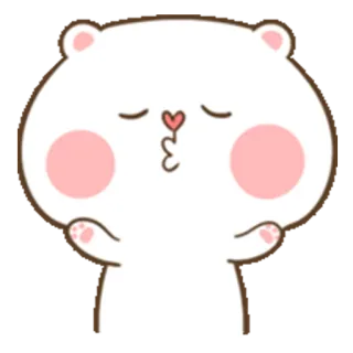 😘 Bär, Cartoon, Niedlich, Tier, Herz, Kuss, Liebe, Sticker telegram sticker