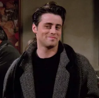 🥪 Joey Tribbiani Friends Joey, Friends, série télé, acteur, souriant telegram sticker