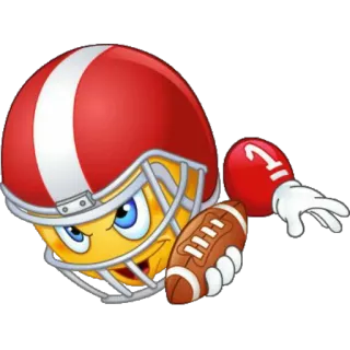 🏈 football, sport, emoji, casque, athlète whatsapp sticker