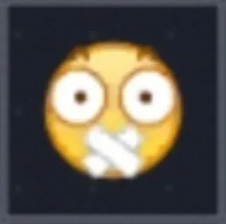 🤐 Emoji, Diam, Tutup mulut, Mulut, Pita telegram sticker