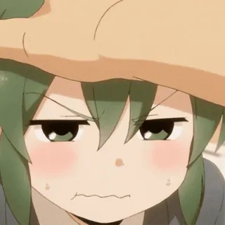 😑 anime, cartoon, sticker, angry, character telegram sticker