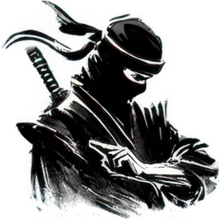 😎 Ninja, Luchador, Espada, Asesino, Arma, Artes Marciales whatsapp sticker