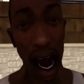 🤨 CJ Grand Theft Auto: San Andreas CJ, Grand Theft Auto, San Andreas, Video Game Character, Gaming telegram sticker
