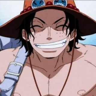 🔥 Ace One Piece Anime, One Piece, Ace, Cartone animato telegram sticker