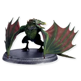 🐉 draak, mythisch wezen, fantasie, reptiel whatsapp sticker