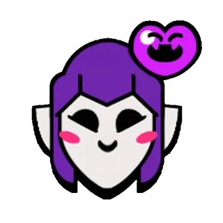 🥰 Mortis Brawl Stars Spiel, Cartoon, Figur, Mortis, Brawl Stars, Herz telegram sticker