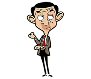 😒 Mr. Bean Mr. Bean, Personnage de dessin animé, Humour, Comédie telegram sticker