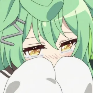 🩰 anime, cartoon, girl, crying, sad, emotional telegram sticker