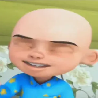 👩‍🦲 Upin Upin & Ipin upin, ipin, Cartoon, Animation, Figur telegram sticker