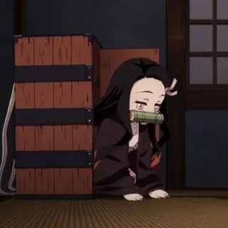 🎋 Nezuko Kamado Demon Slayer Anime, Demon Slayer, Nezuko, Nezuko Kamado, Mignon, Manga telegram sticker
