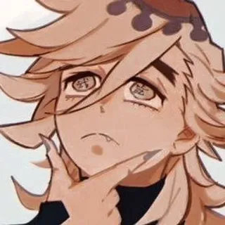 🌟 Douma Demon Slayer 童磨, 鬼灭之刃, 动漫, 漫画, 角色 whatsapp sticker