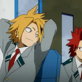 ⚡️ Denki Kaminari My Hero Academia Anime, My Hero Academia, Denki Kaminari, Kirishima whatsapp sticker