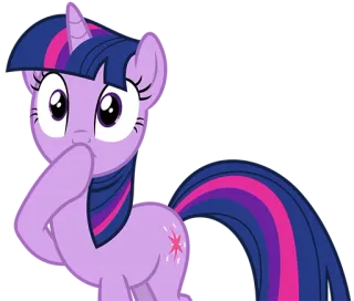 😶 Twilight Sparkle My Little Pony Pony, süß, Cartoon, Twilight Sparkle, My Little Pony, Einhorn telegram sticker