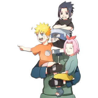 😑 Naruto, Sasuke, Sakura, Kakashi Naruto アニメ, マンガ, 可愛い, 友達, チーム, 家族 telegram sticker