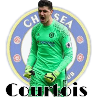 🤐 Courtois esportes, futebol, atleta, Chelsea telegram sticker