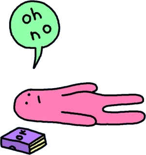 🙃 oh no dibujo animado, expresión, divertido, pegatina telegram sticker