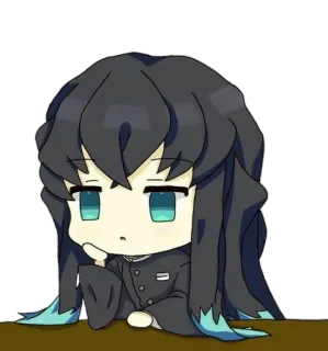 😑 Muichiro Tokito Demon Slayer Anime, Manga, Demon Slayer, Muichiro Tokito, Chibi, Sticker, Sticker Anime telegram sticker