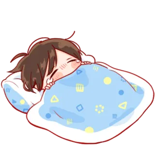 💞 durmiendo, dormilón, lindo, dibujos animados, relajante whatsapp sticker