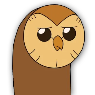 😓 Hooty The Owl House 올빼미, 만화, 애니메이션, 새, Hooty, The Owl House telegram sticker