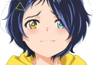 🥺 Ai Ohto Wonder Egg Priority anime, character, girl, Ai Ohto, wonder egg priority telegram sticker