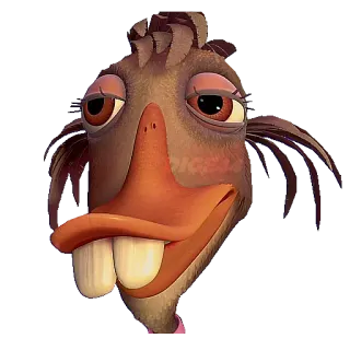 🙃 Abby Mallard Chicken Little Disney, Hoạt hình, Abby Mallard, Vịt con xấu xí, Chicken Little telegram sticker