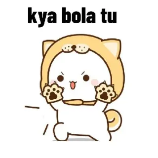 😈 kya bola tu 漫画, 犬, 可愛い, 動物, 面白い, ミーム whatsapp sticker