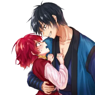 ❤️ Anime, Mangá, Casal, Romance, Relacionamento, Personagens whatsapp sticker