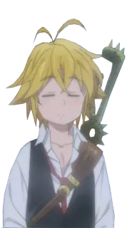 😑 Meliodas Seven Deadly Sins Anime, Charakter, Meliodas, Manga, Dämon telegram sticker