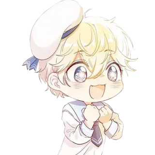 😍 Anime, Chibi, Menino, Fofo, Mangá, Personagem whatsapp sticker