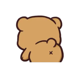 😠 urso, desenho animado, fofo, animação telegram sticker