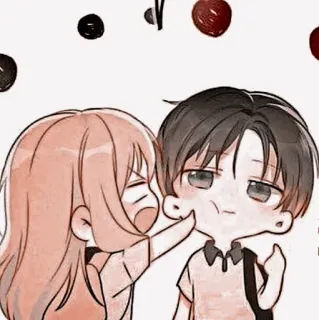 🦔 Anime, Kreskówka, Słodkie, Para, Ilustracja, Romans telegram sticker