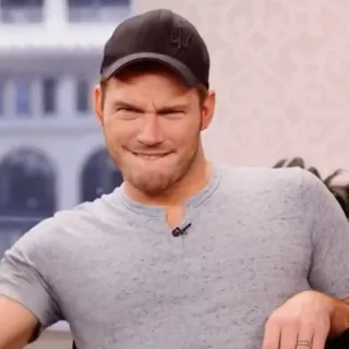 🐁 Chris Pratt aktor, selebriti, pria, potret, Chris Pratt telegram sticker