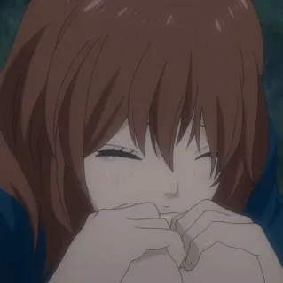 🥡 anime, girl, cartoon, sad telegram sticker