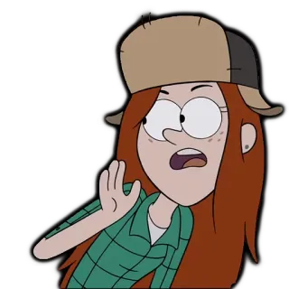 🙊 Wendy Corduroy Gravity Falls cartoon, wendy, gravity falls, disney, character, animated, tv show telegram sticker
