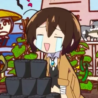 ☕️ Osamu Dazai Bungo Stray Dogs Аниме, Мультфильм, Bungo Stray Dogs, Осаму Дадзай telegram sticker