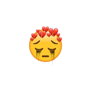 💔 Emoji, Traurig, Gebrochenes Herz, Weinend, Herzschmerz telegram sticker