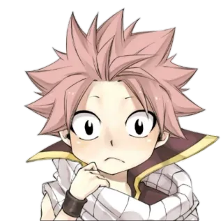 🙁 Natsu Dragneel Fairy Tail ナツ, フェアリーテイル, アニメ, 漫画, 魔法使い, 火, ステッカー whatsapp sticker