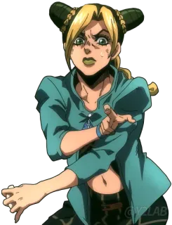 😅 Jolyne Cujoh JoJo's Bizarre Adventure anime, Jojo, Jolyne, manga, character, stone ocean telegram sticker