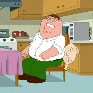 🧸 Peter Griffin Family Guy cartoon, sitcom, animation, comedy, tv show, peter griffin, stewie griffin telegram sticker