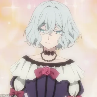 ❄️ Anime, Vestito, Personaggio, Carino, Arte, Cartone animato, Femmina telegram sticker