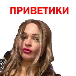 🤚 ПРИВЕТИКИ woman, greeting, russian, hello telegram sticker