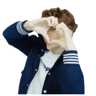 ❤️ cuore, amore, persona, mani, gesto, K-pop telegram sticker