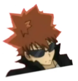 😎 Anime, Manga, Personaggio, Occhiali da sole, Cool, Maschio telegram sticker
