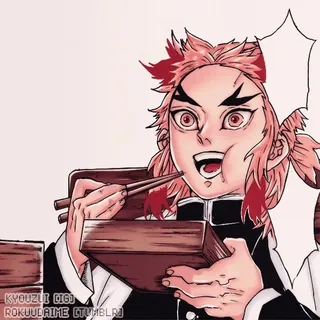 ✨ KYOUZUI (IG) ROKUUDAIME (TUMBLR) Anime, Cartoni animati, Manga, Cibo telegram sticker