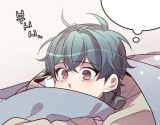 💨 부스럭 Anime, Manga, Dễ thương, Con trai, Khóc, Buồn whatsapp sticker