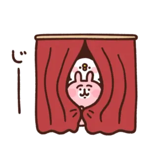 🐰 じ thỏ, dễ thương, anime, kawaii, nhân vật, hình minh họa, phim hoạt hình telegram sticker