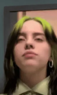 😋 Billie Eilish บิลลี ไอลิช, นักร้อง, คนดัง, นักดนตรี, ป๊อปสตาร์ telegram sticker