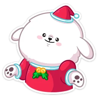 🤷‍♀️ рождество, собака, милый, зима, праздник, празднование whatsapp sticker